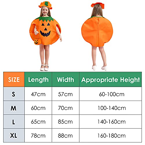 yumcute Disfraz de calabaza para Halloween, disfraz unisex con divertida calabaza, disfraz de cosplay, ropa de fiesta, carnaval, divertida, para niños y adultos