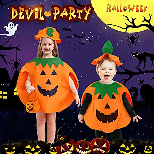 yumcute Disfraz de calabaza para Halloween, disfraz unisex con divertida calabaza, disfraz de cosplay, ropa de fiesta, carnaval, divertida, para niños y adultos