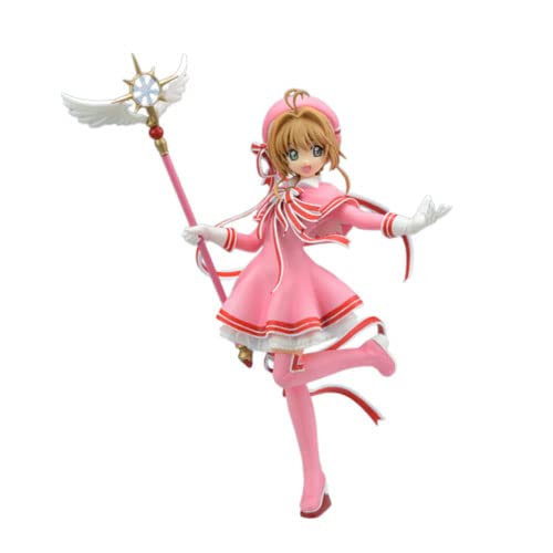 YUPADM Cardcaptor Sakura: Sakura Kinomoto Figura Personajes del Juego Estatua de Anime Modelo de Dibujos Animados Figuras de acción Colección de Juguetes Regalo Divertido Recuerdos para fanáticos