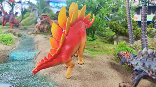 Zappi Co Kids Stegosaurus Dinosaur Toy (Longitud 20 cm) Colección de Dinosaurios realistas y detallados para niños - Figuras de acción para Jugar y Aprender