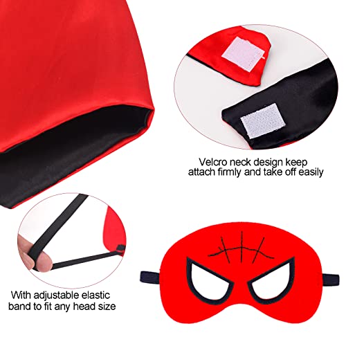 ZAZOOT Disfraces de Superhéroes para Infantiles,Disfraces de Superhéroe,Launcher Glove,Capas de Superhéroe con Máscaras,Web Shooters,Launcher Glove Juguetes