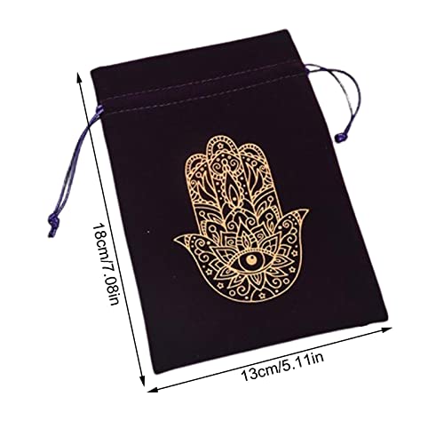 Zceplem Almacenamiento misteriosas para Cartas Tarot | Tarot Deck Bag Franela para Cartas Tarot, Joyas, cosméticos, Dados - Tarot Cards Holder Almacenamiento