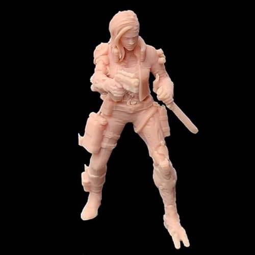 ZEDACA 1/64 Figura Profesional mercenario Miniatura Hombre Mujer Modelo Garaje Kit Debe ser Coloreado por Usted Mismo-#4