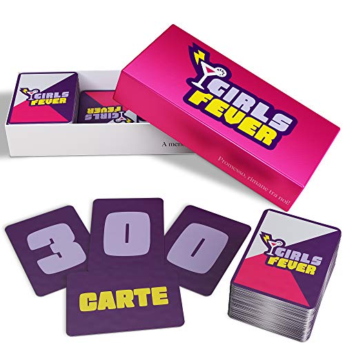 ZENAGAME Girls Fever - Gioco di Carte per Ragazze - 300 Carte - Girls Game Gioco da Tavola per Feste tra Ragazze, Giochi di Società - Regalo Perfetto da Donna Ragazza