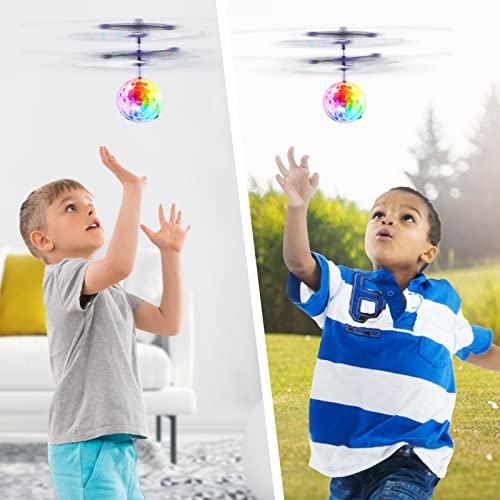 Zero-G Roadster Bolas Voladoras, RC Aviones Dron Mini Helicopteros Teledirigidos con Luces LED Juguetes Niñas Regalos Cumpleaños Navidad Pascua, Juegos Aire Libre Jardín Interior Exterior