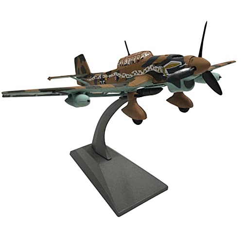 ZEZEFUFU 16 cm escala 1/72 Segunda Guerra Mundial Fuerza Aérea Alemana Stuka Ju-87 Bomber Modelo Metal Militar Avión Modelo