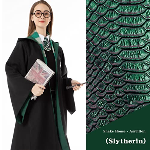 ZHIXUN Gryffondor de túnica,Disfraz de Gryffindor,con Capa y Corbata,Túnica de Mago Adulto,Disfraces de Cosplay de Harry Potter,para Halloween y Carnaval (145, Slytherin)