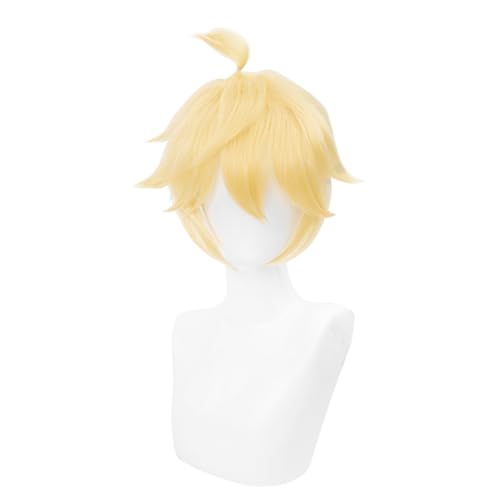 Zhongkaihua Disfraz de anime, disfraz de cosplay, juego completo de Kagamine Rin, Cosplay Kagamine Len, disfraz de peluca, uniforme de Halloween, vestimenta