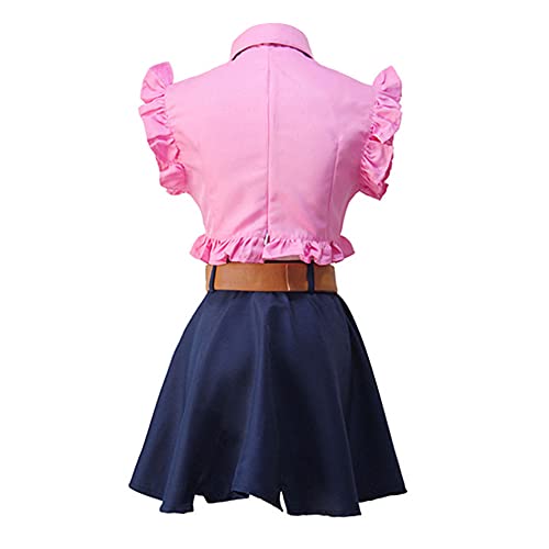 Zhongkaihua Elizabeth Liones - Disfraz de cosplay de los siete pecados mortales, juego completo de uniforme de camarera, vestido de Halloween para mujer, Elizabeth Liones-1#, S