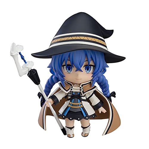 Zhongkaihua Jobless Reencarnation Anime Figura – Roxy Migurdia Q Version Action Face Movable Figure 10cm Cute PVC Statue Home Office Decor Ornament Collection Model Gift for Fans