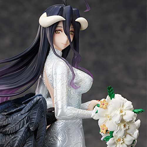 Zhongkaihua Overlord Albedo Figura Overlord Anime Fans Modelo coleccionable Albedo PVC Figura estatua Modelo Adornos 21,5 cm (25 cm, D)