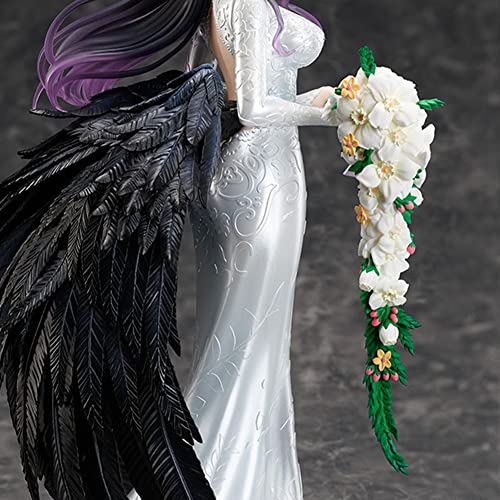 Zhongkaihua Overlord Albedo Figura Overlord Anime Fans Modelo coleccionable Albedo PVC Figura estatua Modelo Adornos 21,5 cm (25 cm, D)