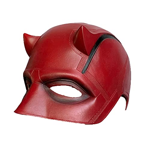 ZLCOS Dare-Devil Máscara Cosplay Accesorios de látex Halloween Accesorios Rojo