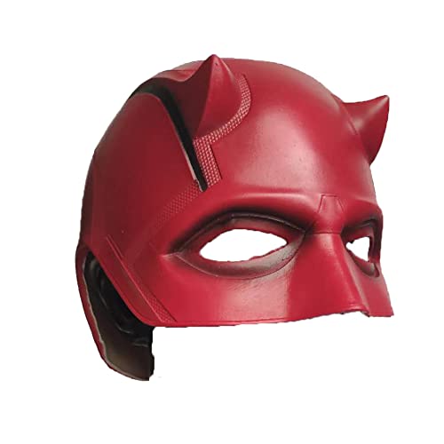 ZLCOS Dare-Devil Máscara Cosplay Accesorios de látex Halloween Accesorios Rojo