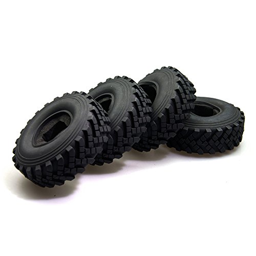 ZuoLan Juego de 4 neumáticos de 2,2 pulgadas y 40 mm RC para Crawler Wraith 1/10 RC (modelo A)