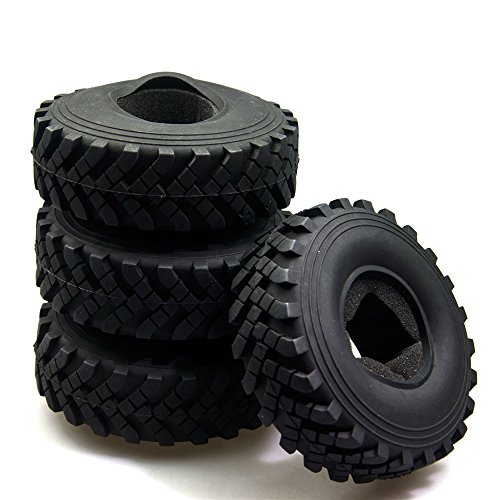 ZuoLan Juego de 4 neumáticos de 2,2 pulgadas y 40 mm RC para Crawler Wraith 1/10 RC (modelo A)