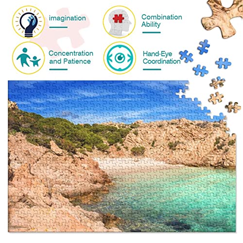 1000 Piezas De Rompecabezas- Caprera Sardinia -Juego De Rompecabezas para Adultos Y Niños,Puzzle Familia,El Regalo para Amantes Y Amigos。1000pcs (75x50cm)