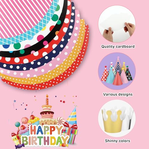 11 sombreros de fiesta de cumpleaños infantiles, sombreros de fiesta de cumpleaños con pompones, sombrero de fiesta, sombreros de fiesta, sombreros de fiesta, silbatos, silbatos, cumpleaños,