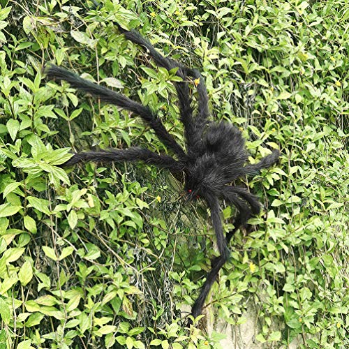 2 Piezas Arañas Gigantes para Casa Decoraciones De Halloween Araña Al Aire Fiesta De Halloween Decoración De Miedo Decoración De Fiesta De Halloween Peluche Salvaje Siniestro