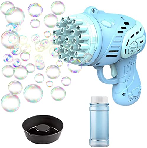 2022 New 23 Hole Gatling Bubble Machine,Automatic Bubble Maker Bubble Machine for Kids,Bubble Machine for Toddlers 1-3 Boys Girls Kids Outdoor Toys Birthday Gifts