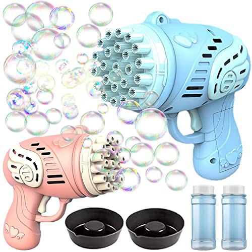 2022 New 23 Hole Gatling Bubble Machine,Automatic Bubble Maker Bubble Machine for Kids,Bubble Machine for Toddlers 1-3 Boys Girls Kids Outdoor Toys Birthday Gifts Childrens Gifts