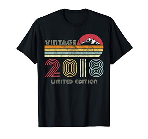 3 años de edad, regalos de la vendimia 2018 de edición limit Camiseta