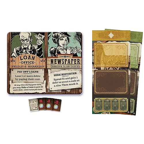 3000 Scoundrels: Double or Nothing Board Game Expansion - Mejora tus juegos con nuevas mecánicas y estrategias! Juego familiar, a partir de 12 años, 2-4 jugadores, tiempo de juego de 60 a 90 minutos,