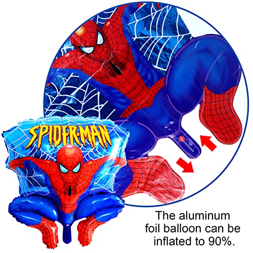 75 Pcs Globos Spiderma 5 Años, Decoración Spiderma Cumpleaños 5 Años, Spiderma Globos Helio Niño, Decoracion Spiderma Cumpleaños Arco De Globos, Telon De Fondo Spiderma Cumpleaños 150 x 100cm