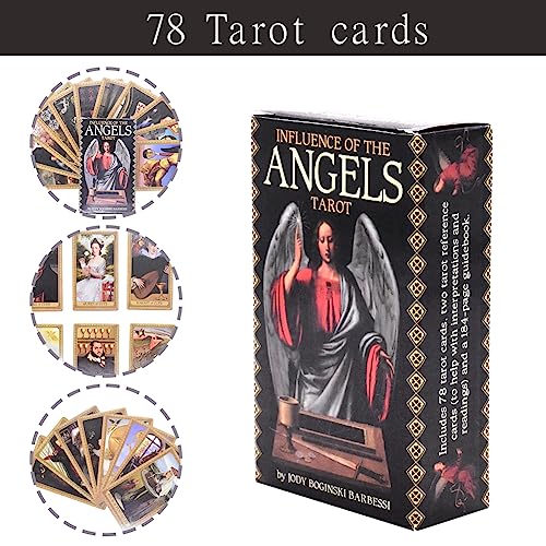 78PCS Tarot Cards Oracle Tarot Deck Angels Tarot Inglés Baraja De Tarot Clásica, Herramienta De Adivinación para Principiantes, Versión En Inglés