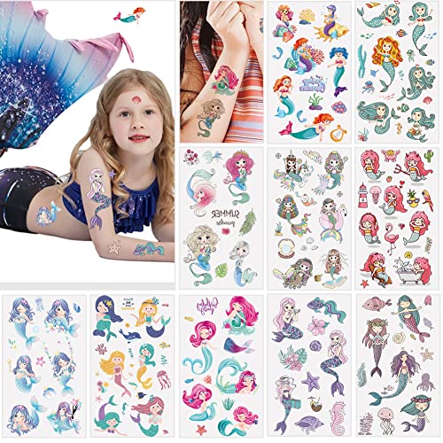 850+ Tatuajes Temporales Niños Niñas, Unicornios Sirenas Dinosaurios Espacio Piratas Animales Mariposas Tatoos Infantiles Regalos de Cumpleaños Para La Fiesta de Los Niños