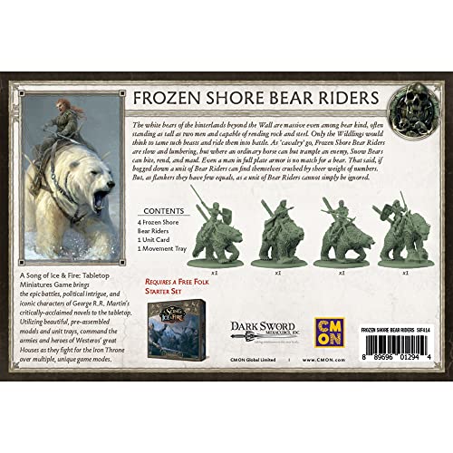 A Song of Ice and Fire Tabletop Miniatures Game Free Folk Frozen Shore Bear Riders