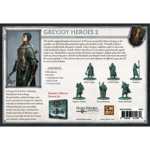 A Song Of Ice And Fire Tabletop Miniatures Game Greyjoy Heroes #2