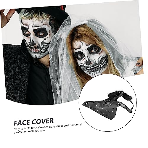 Abaodam 1 Pc Máscara De Cabeza De Caballo Disfraz De Cara De Animal De Cuero Máscaras De Terror De Halloween Asesino De Terror Cosplay Perdición Traje Planchar Gótico Plaga