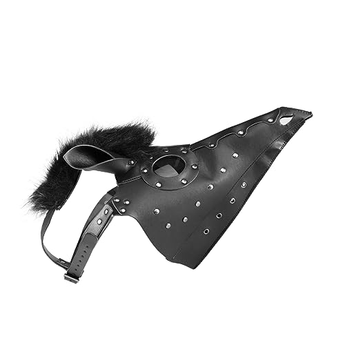 Abaodam 1 Pc Máscara De Cabeza De Caballo Disfraz De Cara De Animal De Cuero Máscaras De Terror De Halloween Asesino De Terror Cosplay Perdición Traje Planchar Gótico Plaga