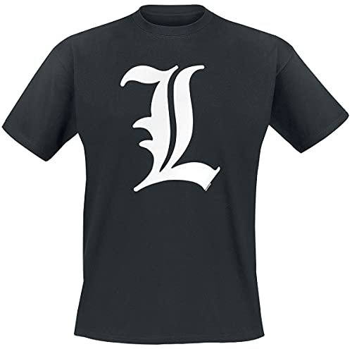 ABYSTYLE - Death Note - Camiseta - L Tribute - Hombre - Negro (XXL)