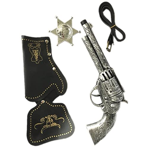 Accesorios de Disfraces de Vaquero Sombrero de Vaquero Bandana Juego de Vaquero para la Fiesta de Carnaval Cosplay Halloween Navidad (Negro)