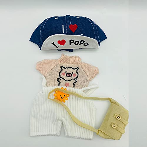 Accesorios De Ropa De Muñeca De Pato Amarillo Lalafanfan De 30Cm, Traje Kawaii Animal De Peluche De Juguete Vestido Sombrero Bolsa, Niños Y Niñas