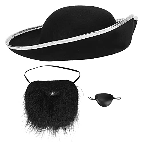 Accesorios Piratas, Magníficos Bigotes Negros Falsos para Amigos para Niños para Vestidos Festivos, Fiesta de Carnaval para Halloween, Manualidades Decorativas