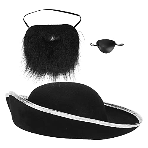 Accesorios Piratas, Magníficos Bigotes Negros Falsos para Amigos para Niños para Vestidos Festivos, Fiesta de Carnaval para Halloween, Manualidades Decorativas