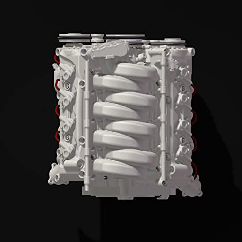Aetheria MAD RC simulado operación dinámica modelo de motor V8, kit de montaje de modelo de motor de combustión interna, juego de juguetes de bricolaje para AX90104 SCX10Ⅱ Capra VS4-10 Pro/Ultra