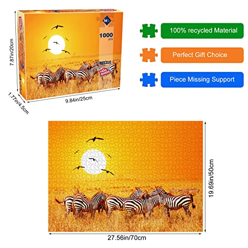 African Savannah Sunset Puzzle 1000 Piezas Beautiful Landscape Puzles 1000 Adultos Ideas de Regalos