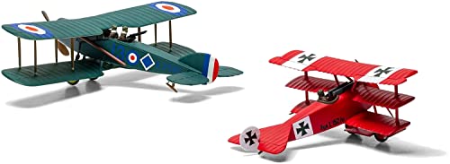 Airfix A02050V Vintage Classic Fokker DR.1 y Bristol F.2B Dogfight, juego doble de plástico escala 1:72