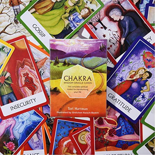 AIZYR Tarot Diario Juegos De Tarot, 49 Cartas De La Baraja del Tarot Cartas De Oráculo De Sabiduría De Chakra para Juegos De Mesa De Fiesta Familiar (Versión Inglesa)