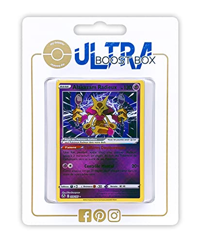 Alakazam Radieux (Alakazam Radiante) 59/195 - Myboost X Epée et Bouclier 12 Tempête Argentée - Box de 10 Cartas Pokémon Francés