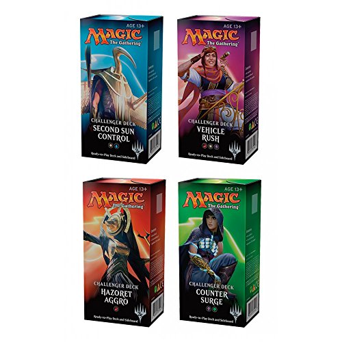 ALL 4 MTG Magic Challenger Decks: Hazoret Aggro Vehicle Rush Control Counter