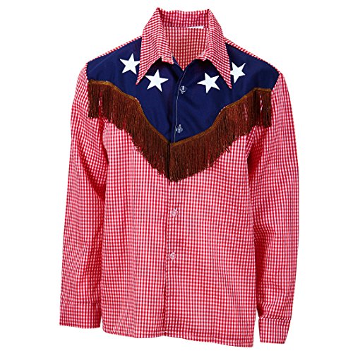 Amakando Camisa Rodeo - M/L (ES 50/52) | Camisa Country | Top Oeste Salvaje | Camiseta Vaquero