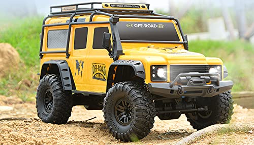 Amewi 22589 Dirt Climbing SUV Safari Crawler 4WD 1:10 RTR Incluye batería, Mando a Distancia, Cable de Carga, Amarillo