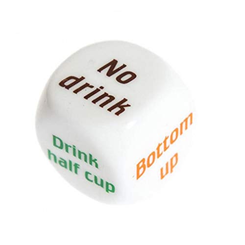 AMOYER 1pcs Inglés Beber Pub Amantes del Vino Mora Juegos de Dados para Adultos Barra Bebida del Partido Decider Dados los Juguetes Divertidos