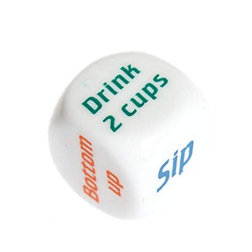 AMOYER 1pcs Inglés Beber Pub Amantes del Vino Mora Juegos de Dados para Adultos Barra Bebida del Partido Decider Dados los Juguetes Divertidos