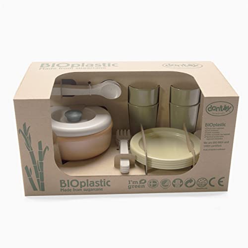 Andreu Toys- Bio Dinner Set (4 People) -In A Box Juguetes de Cocina, Multicolor (15604)